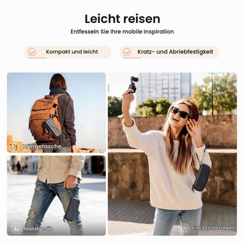 STARTRC PHOTO brašna pro DJI Osmo Pocket 4/3, přepravní pouzdro pro OSMO Pocket 4 s příslušenstvím,