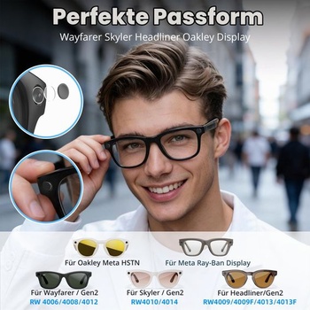 Sada blokátorů světla HiBloks pro Ray-Ban Meta Wayfarer/Skyler/Headliner Gen 2 a Oakley Meta HSTN,