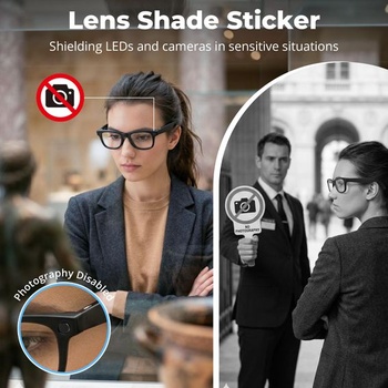 Sada blokátorů světla HiBloks pro Ray-Ban Meta Wayfarer/Skyler/Headliner Gen 2 a Oakley Meta HSTN,