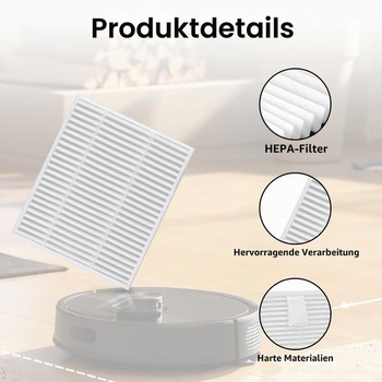 Príslušenstvo k robotickému vysávaču pre Roborock Q7 L5+, 4 náhradné HEPA filtre pre Roborock Q7