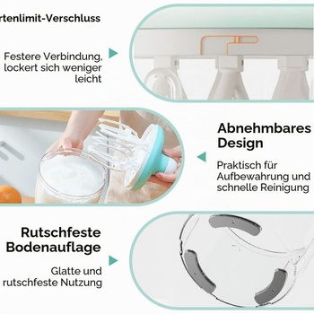 Ruční mixér 1200 ml, nevyžaduje elektřinu, plastová kuchyňská klika, mixér na kávu s kapsou na