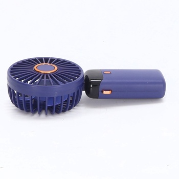 Prenosný ručný ventilátor, 5 rýchlostí, dobíjací cez USB, napájaný z batérie, skladací stolný