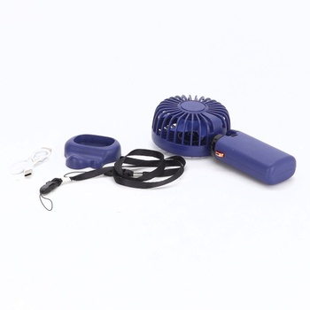 Prenosný ručný ventilátor, 5 rýchlostí, dobíjací cez USB, napájaný z batérie, skladací stolný