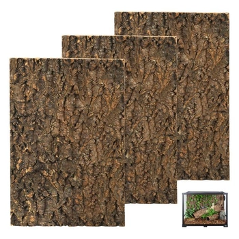 GOMETY Korkové pozadie do terária, 3 kusy, 30 × 20 cm,…