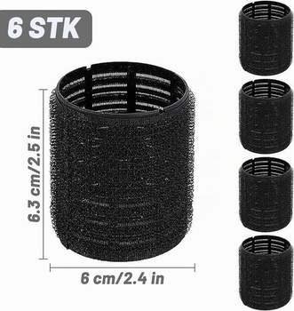 AMJKEJI 6dielne samolepiace natáčky na vlasy, veľké 60mm, natáčky bez zahrievania pre štýlové účesy,