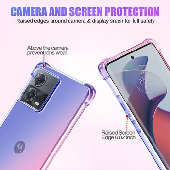 Púzdro pre Moto G72, pre Motorola G72 XT2255-1 Gradientné púzdro Tenké TPU ochranné púzdro