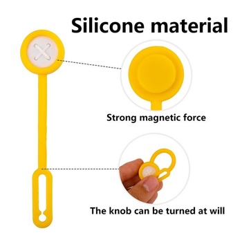 BOXOB 6 ks univerzálnych magnetických háčikov do kuchyne, mäkké silikónové magnetické háčiky,