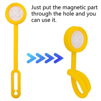BOXOB 6 ks univerzálnych magnetických háčikov do kuchyne, mäkké silikónové magnetické háčiky,