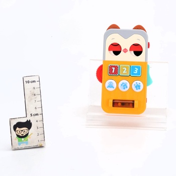 HOLA Owl hračka na mobil pro miminka 6-12 měsíců, učební a uklidňující režim, hudební hračka s