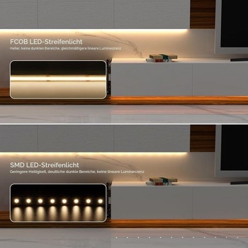 FCOB COB LED páska flexibilná vysoká hustota teplá biela 3000K 320 LED/m 5M DC24V teplá biela 3000K