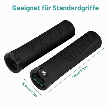 Rukoväte riadidiel kolesa z ekologickej gumy pre riadidlá s priemerom 22 mm, ergonomické rukoväte riadidiel,
