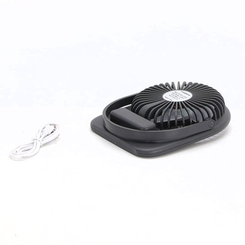 USB ventilátor, 1200 mAh mini USB stolný ventilátor s LED svetlom