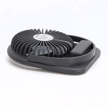 USB ventilátor, 1200 mAh mini USB stolný ventilátor s LED svetlom