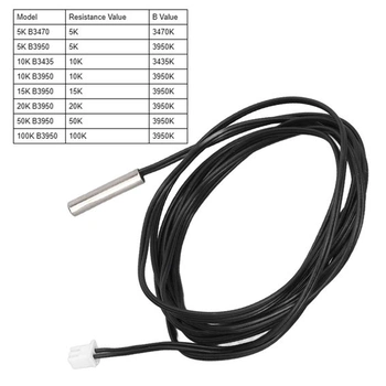 10 kusů teplotních senzorů 5K-100K ohmů -25℃ až 125℃, teplotní sonda NTC, termistorový senzor,