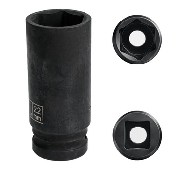 22mm dlhý nástrčný kľúč, 1/2