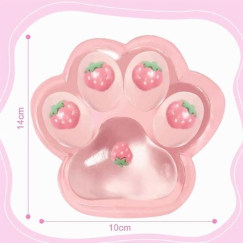 JTHHTT Velká 14cm x 15cm kočičí tlapka Taba Squishy Fidget, antistresové míčky Squishy Cat Paw,