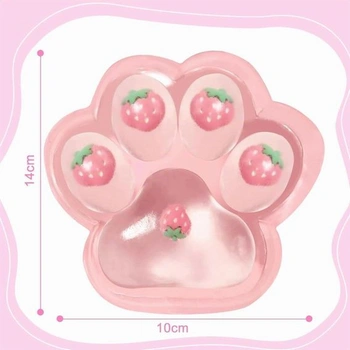 JTHHTT Veľká 14cm x 15cm mačacia labka Taba Squishy Fidget, antistresové loptičky Squishy Cat Paw,