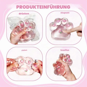 JTHHTT Veľká 14cm x 15cm mačacia labka Taba Squishy Fidget, antistresové loptičky Squishy Cat Paw,
