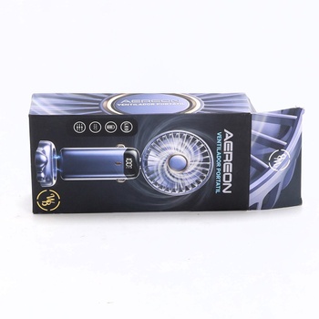 Prenosný ručný ventilátor, 5 rýchlostí, dobíjací cez USB, napájaný z batérie, skladací stolný