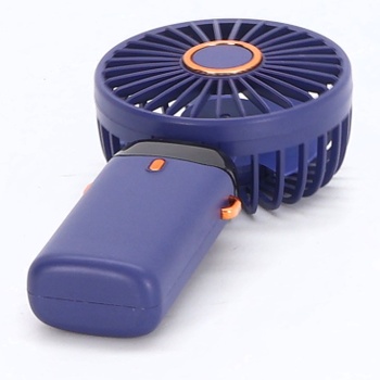 Prenosný ručný ventilátor, 5 rýchlostí, dobíjací cez USB, napájaný z batérie, skladací stolný