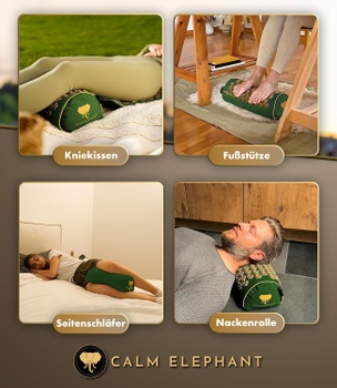 Akupresurní polštář Calm Elephant 2v1 zelená