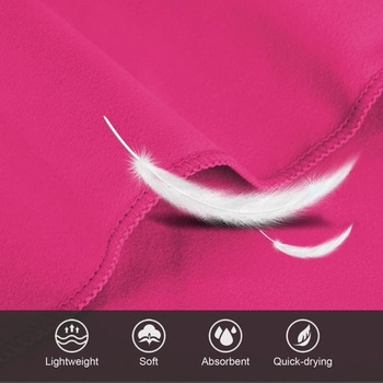 Fosdaling Sada 3 uterákov z mikrovlákna - veľká 200×100 cm a 2 malé 80×40 cm, rýchloschnúci