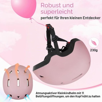 Detská cyklistická helma MHJY pre chlapcov a dievčatá, nastaviteľná detská helma pre bábätká 1-3 roky,