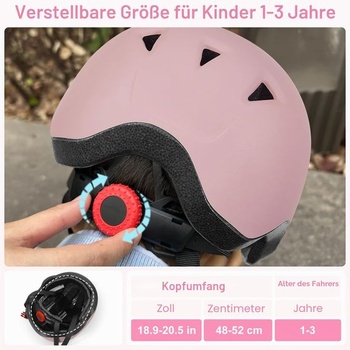 Detská cyklistická helma MHJY pre chlapcov a dievčatá, nastaviteľná detská helma pre bábätká 1-3 roky,