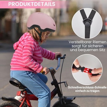 Detská cyklistická helma MHJY pre chlapcov a dievčatá, nastaviteľná detská helma pre bábätká 1-3 roky,