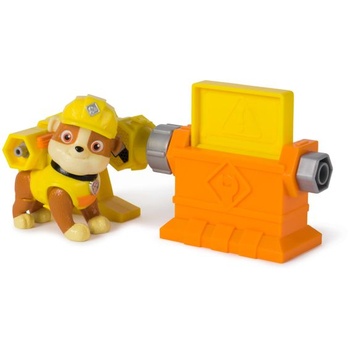 Rubble & Crew - Sada Power Tool Pups se 2 figurkami psů Rubble a Wheeler, 2 stavebními nástroji a
