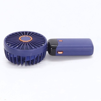 Prenosný ručný ventilátor, 5 rýchlostí, dobíjací cez USB, napájaný z batérie, skladací stolný
