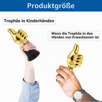Trofeje s 2 palci nahoru, Dětské narozeninové trofeje, Mini trofej, Personalizované dárky, Dětské
