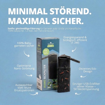 Akvarijný filter NatureHolic rohový, 10-60L