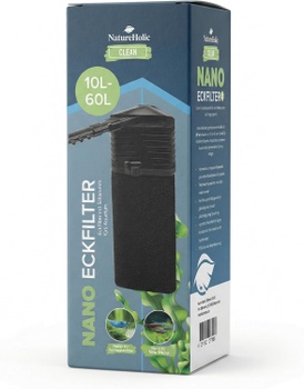 Akvarijný filter NatureHolic rohový, 10-60L