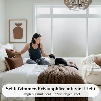 Qualsen okenná fólia, nepriehľadná, trblietavá matná sklenená fólia, 30x120cm trblietavá matná sklenená