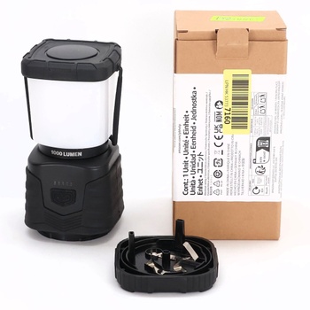 LED kempingová svítilna Amazon Basics se 4 režimy svícení - přenosné venkovní světlo 1000 lumenů s