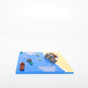 Mini stavebný blok Minxtech Peach Blossom Pond Architecture, 3320 kusov bazéna Peach Blossom