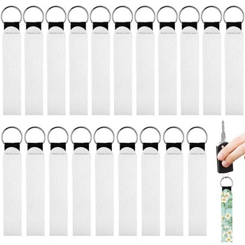QWORK® 20 prázdnych kľúčeniek - neoprén a koža pre…