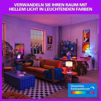 Philips Smart Lighting, chytrá LED žárovka RGB A80, patice E27, 2452 lm, barevné a nastavitelné