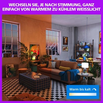 Philips Smart Lighting, chytrá LED žárovka RGB A80, patice E27, 2452 lm, barevné a nastavitelné