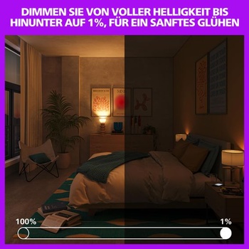 Philips Smart Lighting, chytrá LED žárovka RGB A80, patice E27, 2452 lm, barevné a nastavitelné