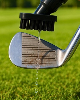 Vodná golfová kefa s výsuvnou karabínou
