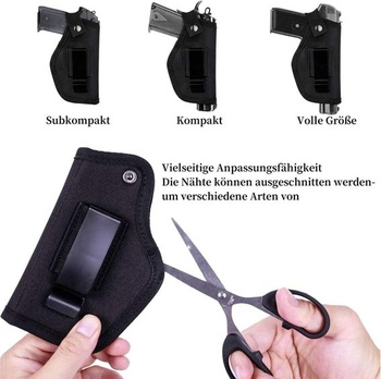 Univerzálne pištoľové púzdro, 1 balenie púzdier pre Glock 17, púzdro P30, skryté púzdro Walther
