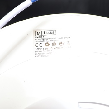 M Ledme - LED stropné svietidlo 30W, stropné svietidlo do kúpeľne IP44, 3000 lúmenov, studené biele