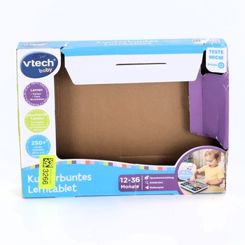 VTech Barevný vzdělávací tablet – Interaktivní vzdělávací tablet s abecedou a duhovou klávesnicí,