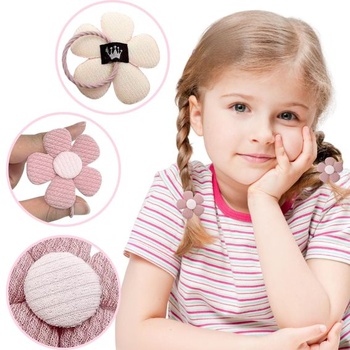 20 růžových gumiček do vlasů pro dívky - Čelenky a gumičky
