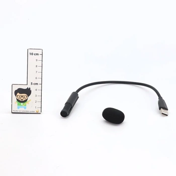 HOTUT USB mikrofón, malý PC mikrofón, mini mikrofón pre PC notebook, všesmerový mikrofón s 360 °