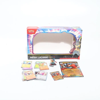 Pokémon: Zberateľská figúrka Mega Lucario-ex (1 lesklá promo karta, 1 promo karta veľkého formátu,