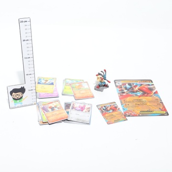 Pokémon: Zberateľská figúrka Mega Lucario-ex (1 lesklá promo karta, 1 promo karta veľkého formátu,