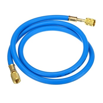 PATIKIL plniaca hadica 5/16 SAE na 1/4 SAE, 3,9 stopy, 800 PSI, HVAC, modrá